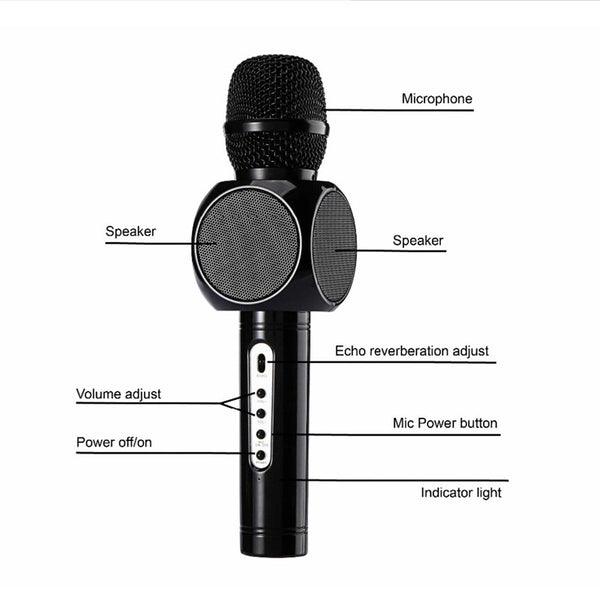 Bluetooth Wireless Microphone and Speaker For Smartphone