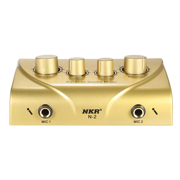 Dual Microphone Karaoke Sound Mixer